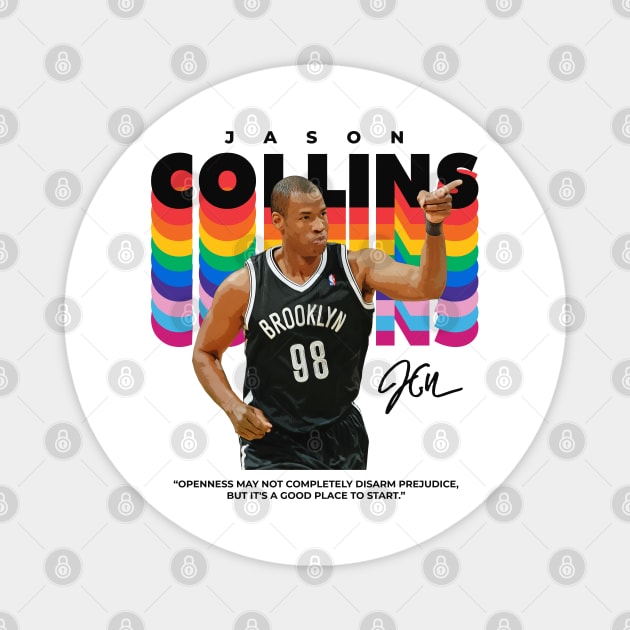 Jason Collins Pride Magnet by Juantamad